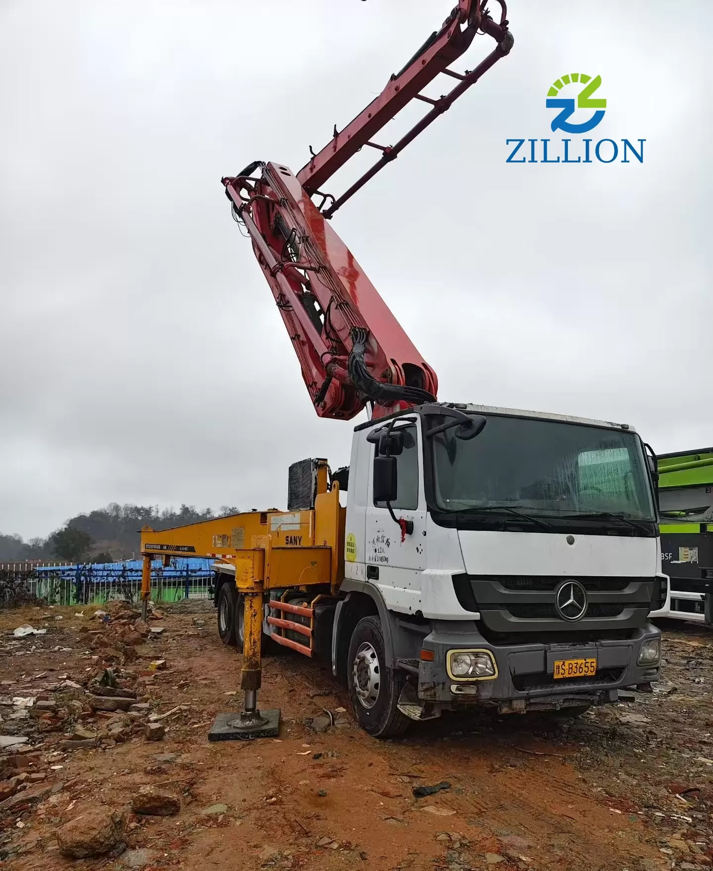 2012 SANY 40m Truck-Mounted Concrete Pump Truck with Mercedes-Benz Chassis