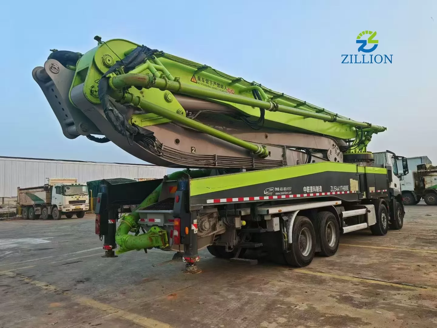 Used 2021 Zoomlion 56M Concrete Pump Truck &ndash; Mercedes-Benz Engineered Chassis