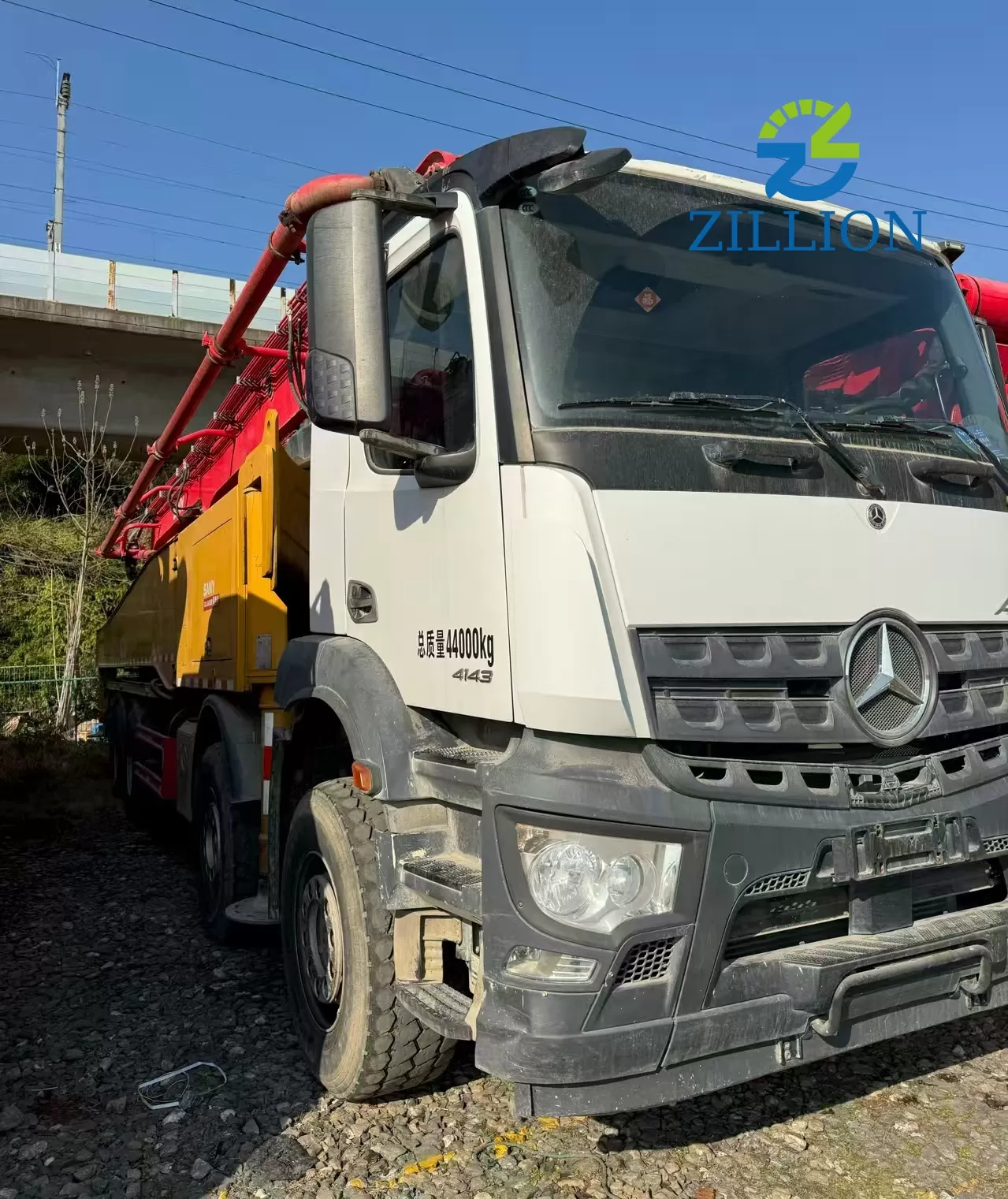 2024 SANY 56m Truck-Mounted Concrete Pump Truck with Mercedes-Benz Chassis