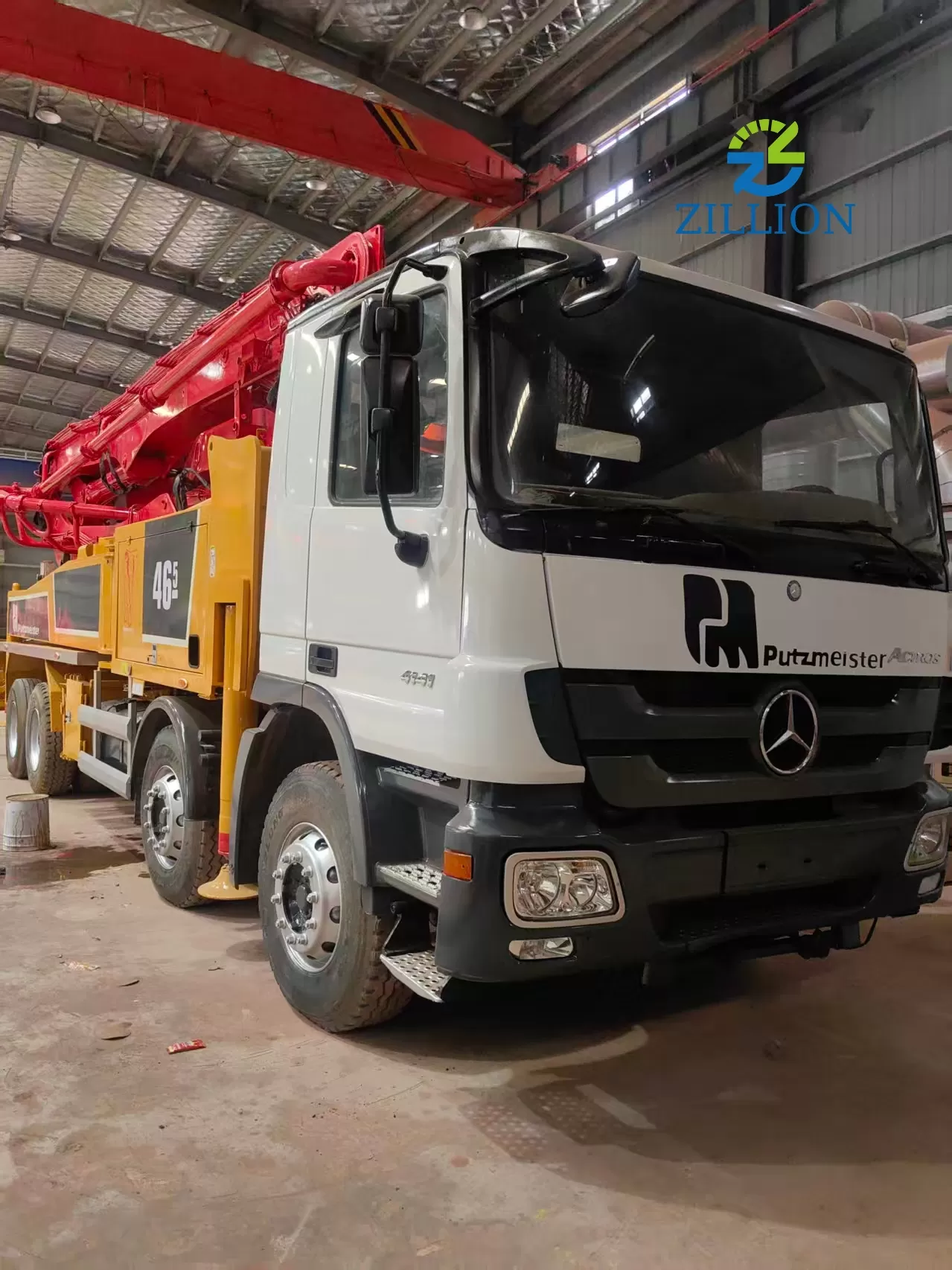 Used 2012 Putzmeister 46M Concrete Pump Truck &ndash; Mercedes-Benz Engineered Chassis