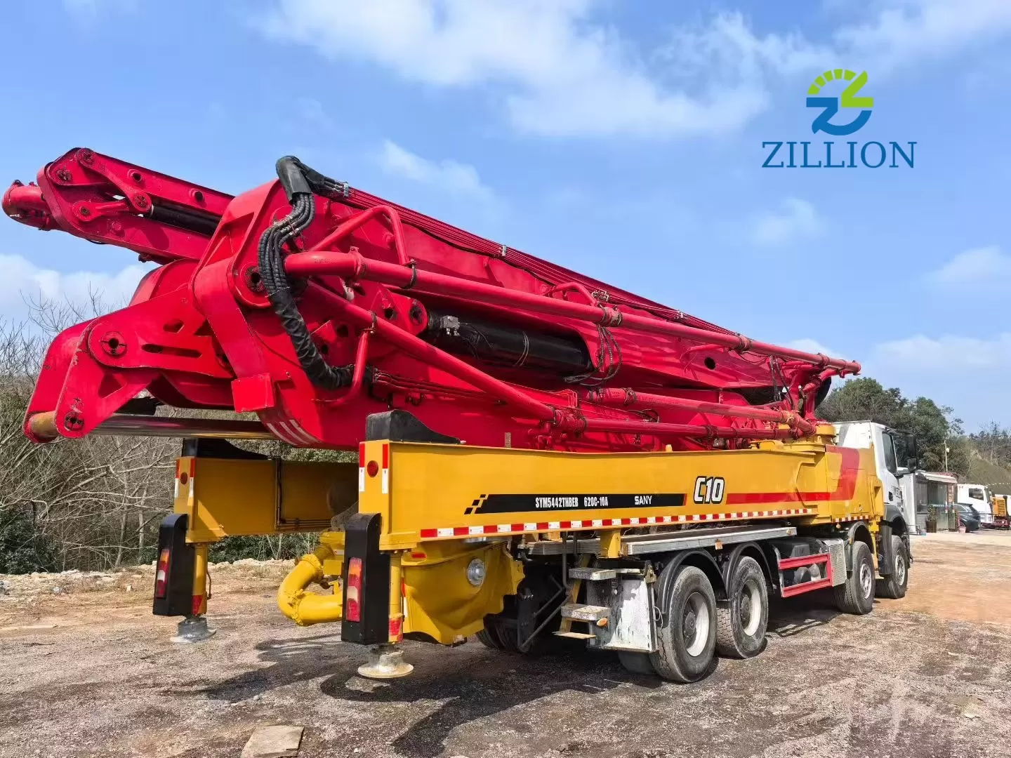 Used 2020 SANY 62M Concrete Pump Truck &ndash; Mercedes-Benz Engineered Chassis