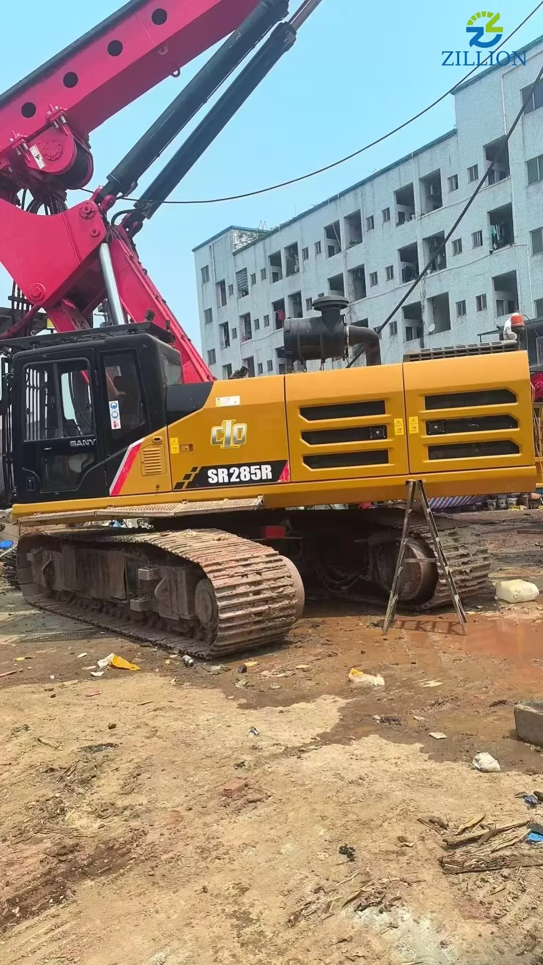 2019 SANY Piling Machinery 285 backhoe Rotary Drilling Rig for Foundation Drill